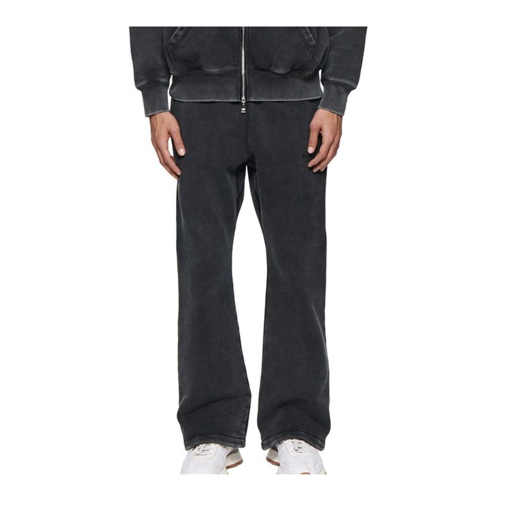 Purple Brand Sweatpants HWT Fleece Flared Mens Black P459